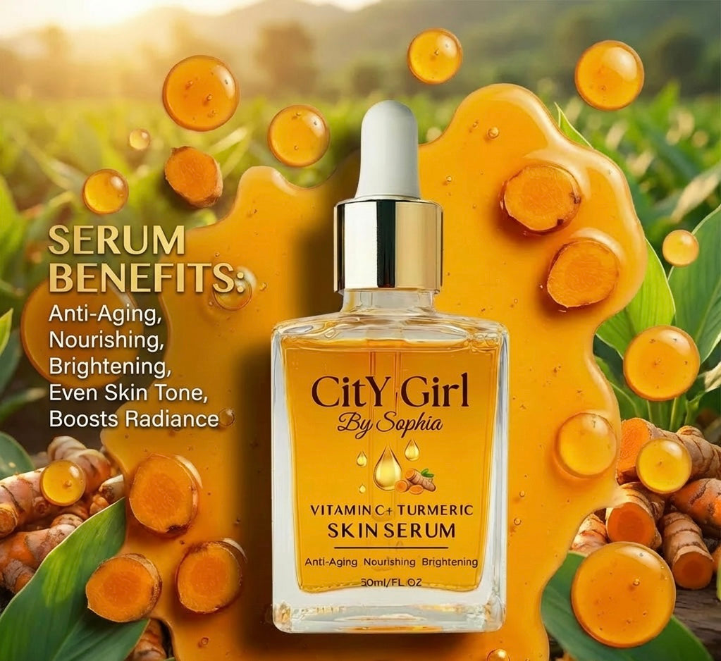 CITY GIRL - TURMERIC & VITAMIN C FACE SERUM 50ML